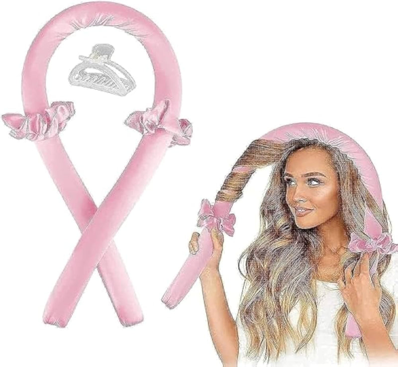 Heatless Hair Rollers Headband